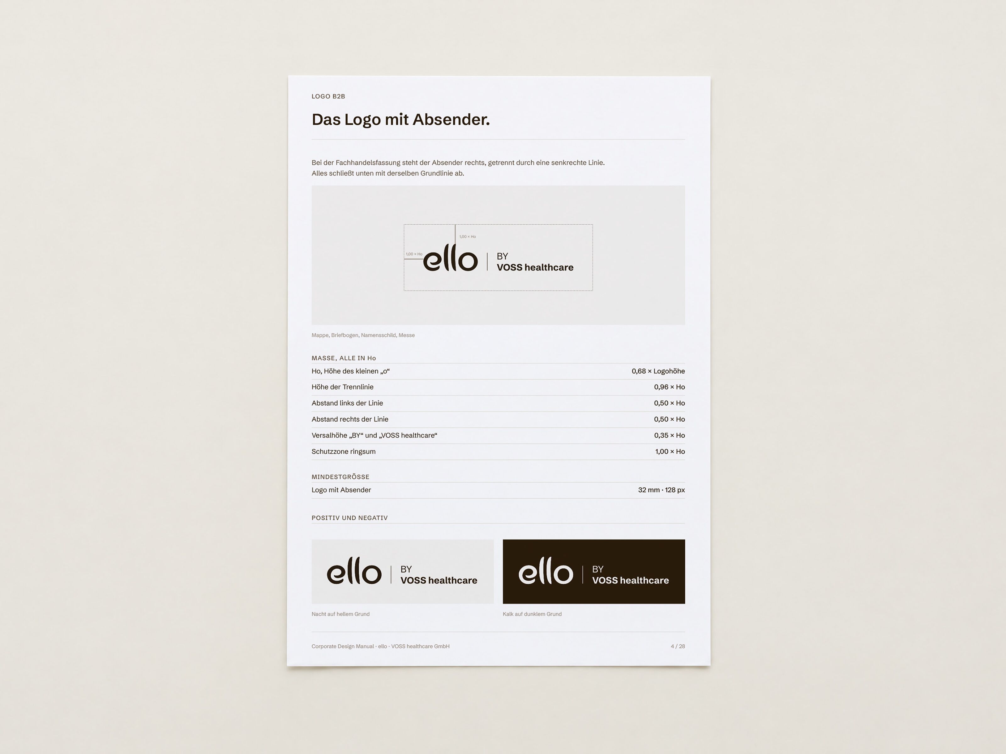 Case Study VOSS healthcare Relaunch Corporate-Design NEULAND. GmbH      