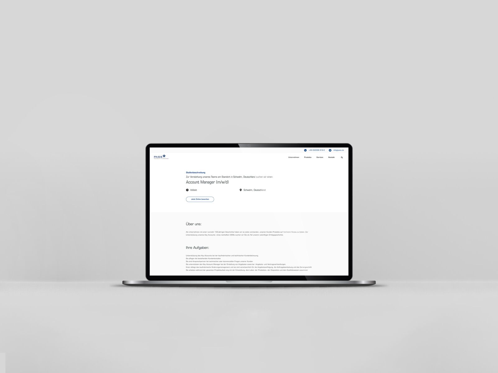 Case Study PASS GmbH & Co. KG Relaunch Website und Bewerbermanagement | NEULAND. GmbH Case Study PASS GmbH & Co. KG Relaunch Website und Bewerbermanagement NEULAND. GmbH