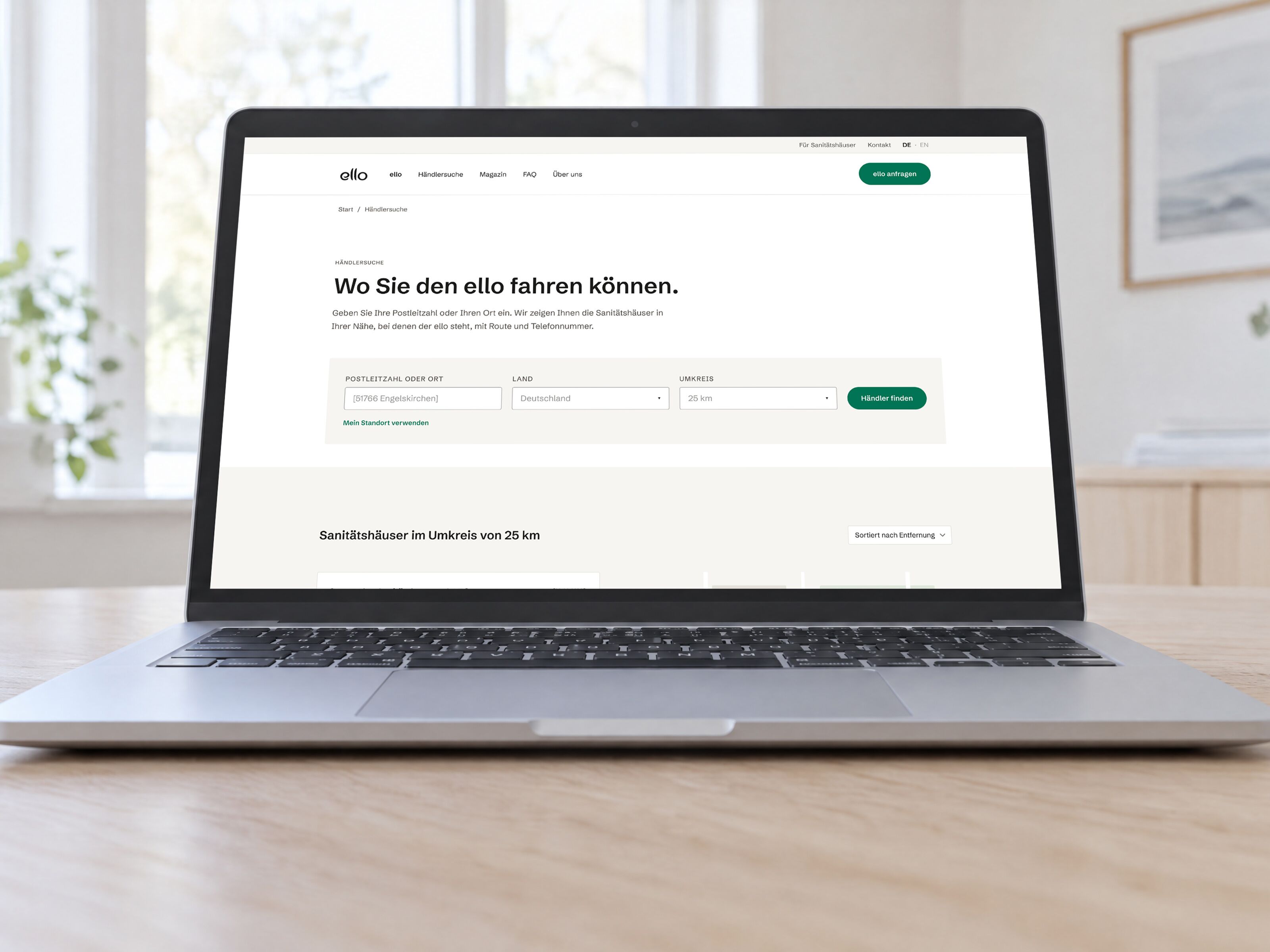 Case Study VOSS healthcare Corporate-Website NEULAND. GmbH      
